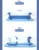 Cadita pliabila Little Mom Baby BB Shower Blue