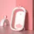 Cadita pliabila cu senzor de temperatura Little Mom Royal Pink