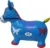 Calut de sarit gonflabil Novokids Jumping Donkey cu Sunete si lumini, Dimensiuni 55X50X25 cm, Pentru interior si exterior, Maxim 50 kg, Albastru