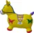 Calut de sarit gonflabil Novokids Jumping Donkey cu Sunete si lumini, Dimensiuni 55X50X25 cm, Pentru interior si exterior, Maxim 50 kg, Galben