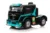 Camion electric pentru copii Mercedes XMX622 Albastru 90W cu telecomanda, panou audio, lumini, scaun piele si roti din spuma Eva
