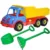 Camion pentru nisip cu lopata si grebla lungime 60 cm multicolor Robentoys