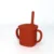 Cana cu pai si capac din silicon Coccorito Red 180 ml