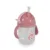 Cana cu pai si manere Cangaroo 240ml Bear Pink Berry