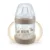Cana de tranzitie cu manere, cioc de silicon si control temperatura Nuk For Nature 150 ml Crem