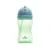 Cana sport cu pai moale si flexibil, capac de protectie rotativ, 300 ml, Green Blue