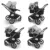 Capotina cu extensie plasa insecte Bugaboo Fox 5 Fox Cub Lynx misty grey