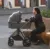 Carucior 2 in 1 Carrello Omega Excellent Grey cadru din aluminiu, accesorii incluse, greutate admisa 22 kg