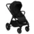 Carucior 2 in 1 Lionelo Layla Sarcina maxima 22 kg, Cadru aluminiu, Cu landou intarit si salteluta din spuma AirDots, Reversibil, Cu ventilatie 3D, Cu accesorii, Standard de siguranta EN1888-1 negru