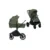 Carucior 2 in 1 Lionelo Mika Plus Cadru din aluminiu, Cu landou intarit si salteluta moale, Reversibil, Cu sistem de ventilatie 3D, Cu accesorii, Sarcina maxima 22 kg, Standard de siguranta EN1888-1 verde