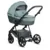 Carucior 2 in 1 Tutis Viva 5+ Turquoise 063 din piele ecologica, sezut reversibil, spatar reglabil, roti cu blocare, bara detasabila, accesorii incluse