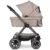 Carucior 2 in 1 pentru copii Abc Design Samba 2 Camel cu suspensie, maner telescopic, frana de mana, greutate admisa 22 kg