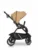 Carucior 2 in 1 pentru copii Euro-Cart Crox, compus din doua piese distincte, cadrul de aluminiu, Roti mari, Scaun reversibil, capotina si husa de picioruse, cu Geanta si accesorii incluse, pana la 22 kg, Camel