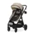 Carucior 2 in 1 pentru copii Lorelli Aspen Cappuccino, transformabil, reversibil, cadru din aluminiu, suspensii, adaptori pentru cos auto, geanta, greutate suportata 22 kg