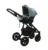 Carucior 3 in 1 Adamex Barletta FL4 Flowers Collection aquamarine cu scaun auto iSize, landou cu suport de cap reglabil pe inaltime, parte sport reglabila pana la orizontala, suspensii