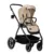Carucior 3 in 1 Lionelo Meril, cu landou de dimensiune XL, reversibil, cu scoica auto testata ADAC, cu accesorii, pana la 22 kg, conform cu EN1888-1 EN1888-2, EN1466, bej