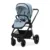 Carucior 3 in 1 pentru copii Lorelli Bianca Blue, cadru usor din aluminiu, suspensii, geanta, parte sport reversibila, bara de protectie detasabila, greutate admisa 22 kg
