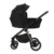 Carucior 3 in 1 pentru copii Lorelli Bianca Negru, prevazut cu sistem anti-reflux, cadru din aluminiu, suspensii, parte sport reversibila, bara de protectie detasabila, geanta, greutate admisa 22 kg