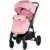 Carucior Chipolino Ultera cu husa picioare Marshmallow, suspensii, spatar reglabil, bara de protectie detasabila, suport picioare reglabil