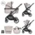 Carucior combinat 2 in 1 Lorelli Glory 2025 Beige