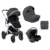 Carucior combinat 3 in 1 Kikka Boo Irene Gri inchis