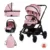 Carucior combinat 3 in 1 cu landou si scoica auto I Size (40-85 cm) Chipolino Magnum 2025 Marshmallow