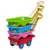 Carucior copii cu roti pentru transport jucariiaccesorii gradina 45x28x16 cm Tugboat Bayo Pink