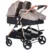 Carucior gemeni Chipolino Duo Smart 2 in 1 Humus
