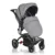 Carucior modular 2 in 1 Cangaroo Ellada Grey cu landou intarit,sezut reversibil,maner parental reglabil,spatar reglabil cu pozitie somn,huse pentru picioare si geanta accesorii incluse