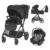 Carucior modular 3 in 1, Coccolle Lissia Anthracite si scoica auto Isize Knox Greystone