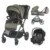 Carucior modular 3 in 1, Coccolle Lissia Moss Green si scoica auto Isize Knox Anthracite