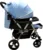Carucior pentru copii Baby Care PRO 511 Albastru, Cadru aluminiu, Maner reversibil, Spatar reglabil 5 trepte, Amortizoare, Frana picior