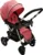 Carucior pentru copii Baby Care PRO 511 Rosu, Cadru aluminiu, Maner reversibil, Spatar reglabil in 5 trepte, Amortizoare, Frana picior, Pliabil