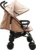 Carucior pentru copii Baby Care PRO 818B Beige sport tip umbrela, Spatar reglabil in 7 trepte, Pozitie somn, Amortizoare, Frana picior, Pliabil