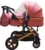 Carucior pentru copii Baby Care Pro 530 Roz 3 in 1 Transformabil, Cadru Aluminiu, Amortizoare, Roti din cauciuc, Spatar reglabil 3 trepte, Plasa insecte, Geanta