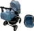 Carucior pentru copii Baby Care Pro 531 Albastru 3 in 1 Transformabil, Cadru Aluminiu, Amortizoare, Roti din cauciuc, Spatar reglabil 3 trepte, Plasa insecte, Geanta