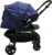 Carucior pentru copii Baby Care Pro SK10 Albastru cu Maner reversibil, Spatar reglabil in 3 trepte, Frana picior, Pliabil