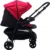 Carucior pentru copii Baby Care Pro SK10 Rosu cu Maner reversibil, Spatar reglabil in 3 trepte, Frana picior, Pliabil
