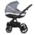 Carucior pentru copii Buba Zaza2 Dark Grey 2 in 1 cu suspensii, scaun reversibil, rucsac, suport pahar, plasa insecte si husa ploaie