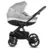 Carucior pentru copii Buba Zaza2 Warm Grey 2 in 1 cu suspensii, scaun reversibil, rucsac, suport pahar, plasa insecte si husa ploaie