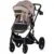 Carucior pentru copii Chipolino Amore 2 in 1 tiramisu cu suspensii, spatar reglabil, sezut reversibil, accesorii incluse, greutate maxim admisa 22 kg