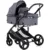 Carucior pentru copii Chipolino Amore Cloud Grey 3 in 1 transformabil, cu suspensii, spatar reglabil, husa de picioare, gentuta si suport pahar