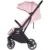 Carucior pentru copii Chipolino Diamond pink marshmallow, Cadru aluminiu, Spatar reglabil, suport picioare reglabil, Suspensii, greutate suportata 22 kg