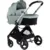 Carucior pentru copii Chipolino Elite 3 in 1 basil cu spatar reglabil, suspensii, maner ajustabil, suport picioare reglabil si accesorii