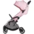Carucior pentru copii Chipolino Illusion pink marshmallow, Pliere automata, Spatar reglabil, bara de protectie detasabila, Suport picioare reglabil, greutate suportata 22 kg