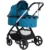 Carucior pentru copii Chipolino Marbella 3 in 1 oasis cu spatar reglabil, suspensii,  maner ajustabil, bara detasabila, suport picioare reglabil