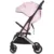 Carucior pentru copii Chipolino Pixie pink marshmallow cu spatar reglabil, suspensii, sistem tip troller, suport reglabil pentru piciore