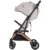 Carucior pentru copii Chipolino Pixie tiramisu cu spatar reglabil, suspensii, sistem tip troller, suport reglabil pentru piciore