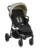Carucior pentru copii KikkaBoo Sarah Beige 2023, 0-48luni pana la 22kg cu suspensii,spatar reglabil cu pozitie somn,Maner din piele ecologica,tavita,husa de ploaie,husa picioare si suport pahar incluse