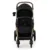 Carucior pentru copii Kinderkraft Moov 2 air Pure Black 4 in 1, multifunctional, cu suspensii, spatar reglabil, maner ajustabil, accesorii